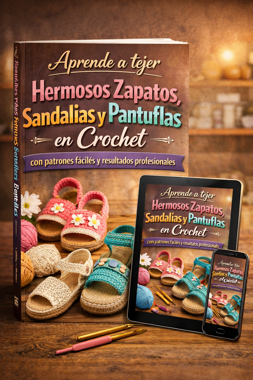 Aprende a tejer hermosos zapatos, sandalias y pantuflas en crochet con patrones fáciles y resultados profesionales
